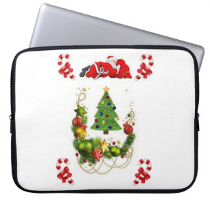 Capa Para Notebook Bolsa de laptop de Natal Neoprene de 15 polegadas,
