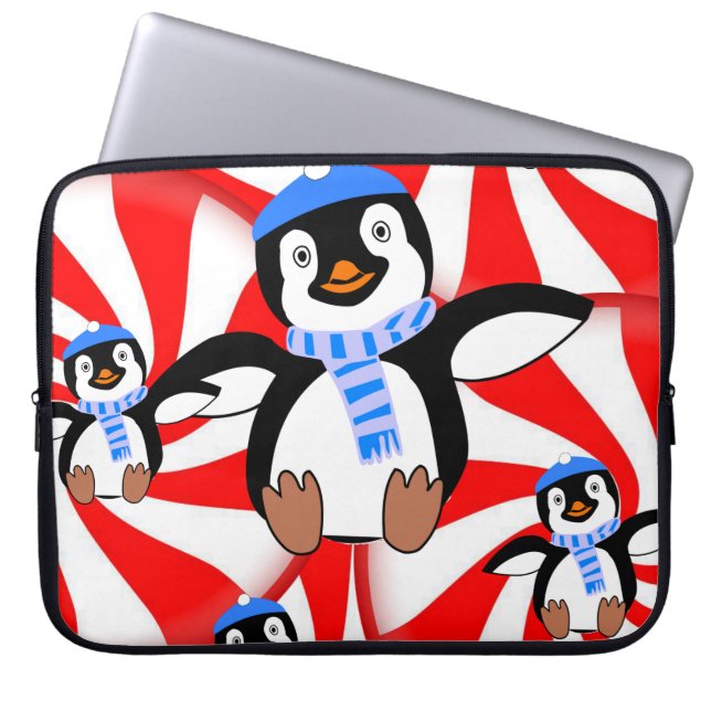 Capa Para Notebook Bolsa de laptop de Natal Neoprene de 15 polegadas, (Frente)