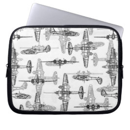 Capa Para Notebook Bolsa de laptop de Neoprene Blueprint 1 do avião