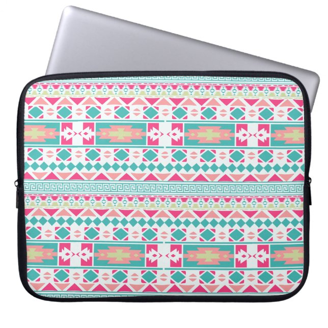 Capa Para Notebook Bolsa de laptop de Neoprene com Padrão Tribal (Frente)