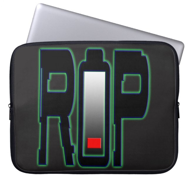 Capa Para Notebook BOLSA DE LAPTOP de Neoprene da Bateria RIP (Frente)