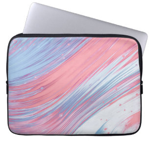 Capa Para Notebook Bolsa de laptop de Neoprene de mármore colorida d