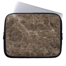 Capa Para Notebook Bolsa de laptop de Neoprene Marble Preto de 10 pol