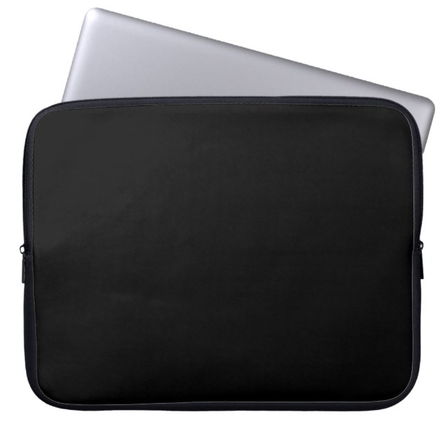 Capa Para Notebook Bolsa de laptop de Neoprene preto Básico de 15" (Frente)