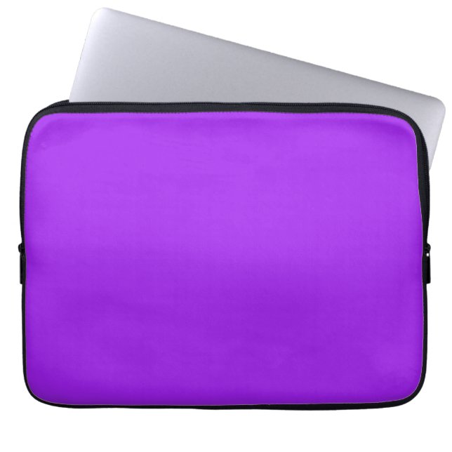 Capa Para Notebook Bolsa de laptop de Neoprene roxa sólida de 13 pole (Frente)