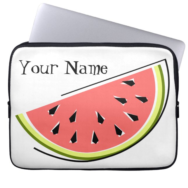 Capa Para Notebook Bolsa de laptop de Nome da Fatia de Melancia (Frente)