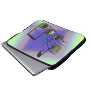 Capa Para Notebook Bolsa de laptop de Notas de Dubstep