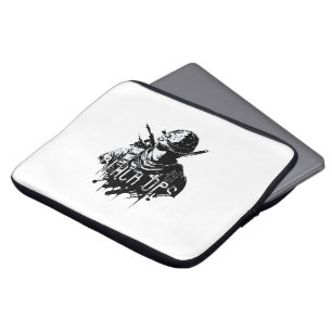 Capa Para Notebook Bolsa de laptop de Ops Pretos e Brancos