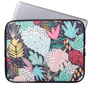 Capa Para Notebook Bolsa de laptop de Padrão Colorido Tropical