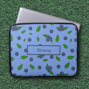 Capa Para Notebook Bolsa de laptop de padrão de mirtilo