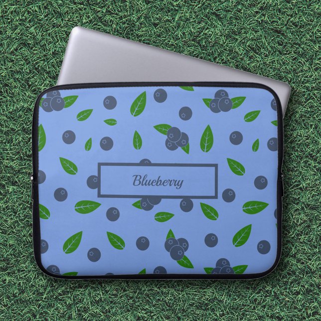 Capa Para Notebook Bolsa de laptop de padrão de mirtilo (Blueberry pattern laptop sleeve)