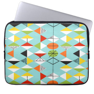 Capa Para Notebook Bolsa de laptop de padrão do Retro Harlequin