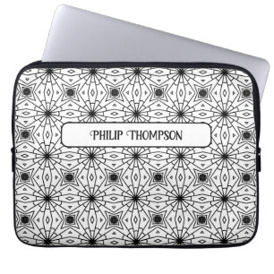 Capa Para Notebook Bolsa de laptop de padrão Elegante monocromático