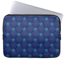 Bolsa de laptop de padrão floral