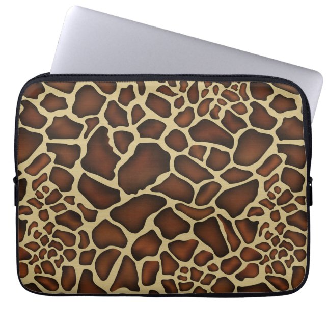 Capa Para Notebook Bolsa de laptop de padrões Giraffe (Frente)