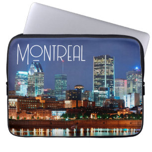 Capa Para Notebook Bolsa de laptop de paisagem urbana de Montreal