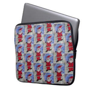 Capa Para Notebook Bolsa de laptop de Papais noeis felizes