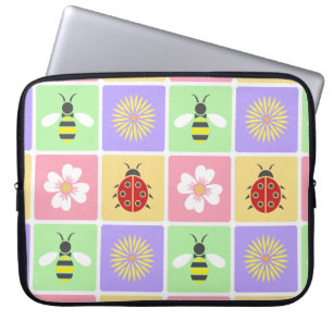 Capa Para Notebook Bolsa de laptop de patches de primavera