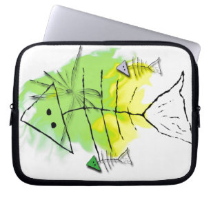 Capa Para Notebook Bolsa de Laptop de Peixe Primitivo