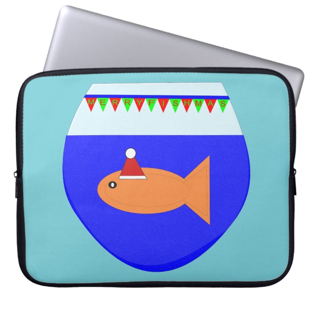Capa Para Notebook Bolsa de laptop de Peixes-do-Natal (Frente)