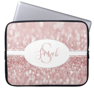Capa Para Notebook Bolsa de laptop de personalização da brilho rosa