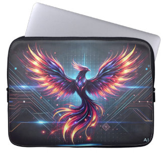 Capa Para Notebook Bolsa de laptop de Phoenix Neon - Futurística