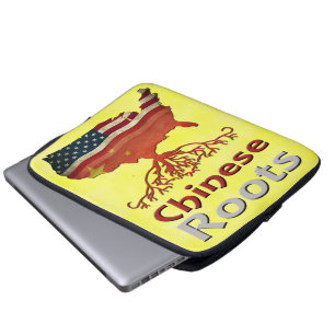 Capa Para Notebook Bolsa de laptop de Raízes Chinesas Americanas