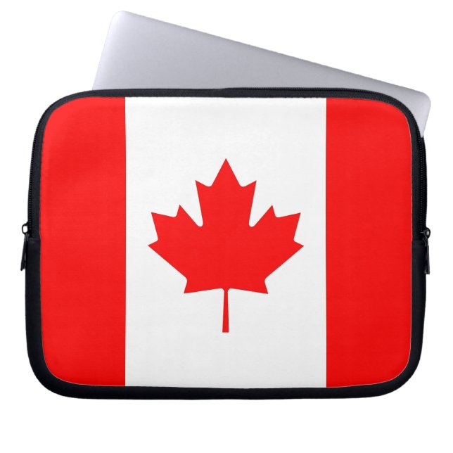 Capa Para Notebook Bolsa de laptop de Sinalizador Canadense (Frente)