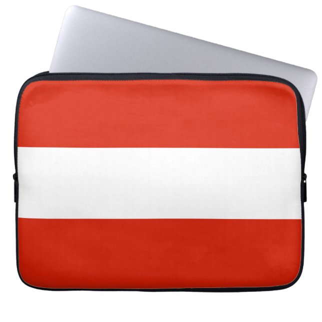 Capa Para Notebook Bolsa de laptop de Sinalizador da Áustria (Frente)