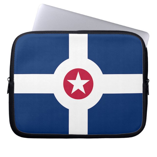 Capa Para Notebook Bolsa de laptop de Sinalizador da Cidade de Indian (Frente)