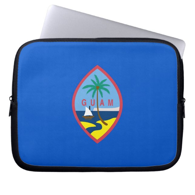 Capa Para Notebook Bolsa de laptop de Sinalizador de Guam (Frente)