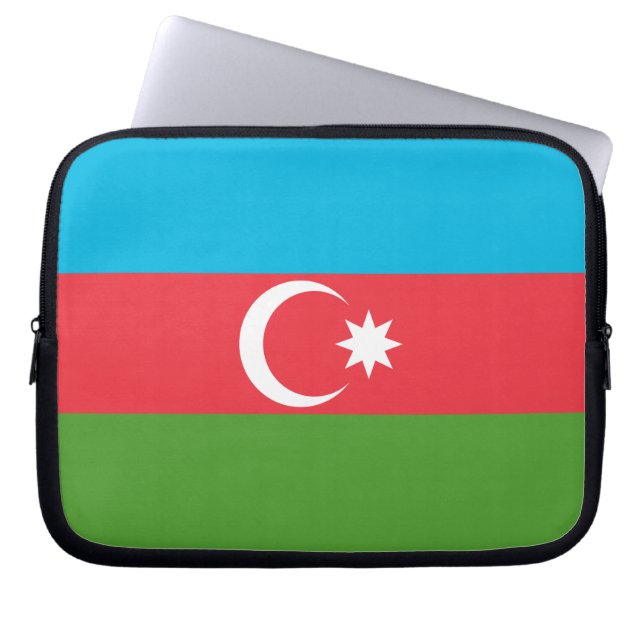 Capa Para Notebook Bolsa de laptop de Sinalizador do Azerbaijão (Frente)