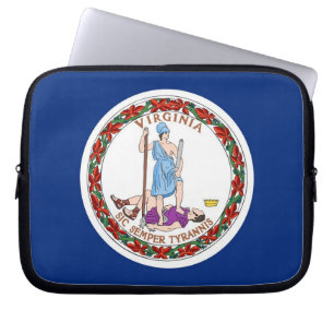 Capa Para Notebook Bolsa de laptop de Sinalizador do Estado da Virgí