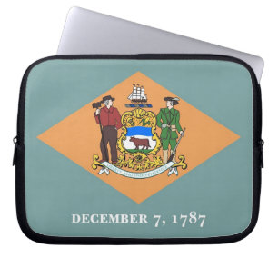 Capa Para Notebook Bolsa de laptop de Sinalizador do Estado Delaware