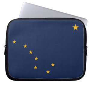 Capa Para Notebook Bolsa de laptop de Sinalizador do Estado do Alasca