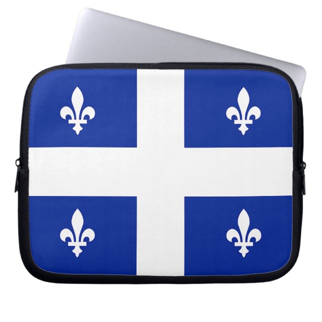 Capa Para Notebook Bolsa de laptop de Sinalizador do Quebec (Frente)