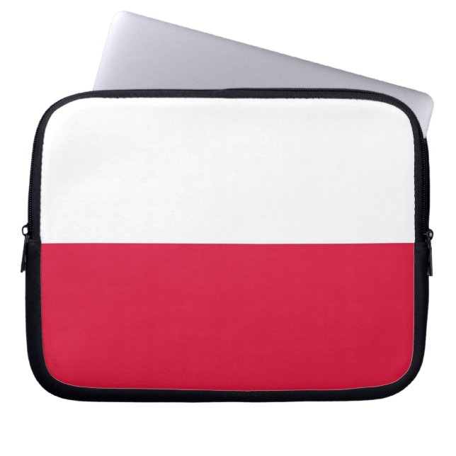 Capa Para Notebook Bolsa de laptop de Sinalizador Polonês (Frente)