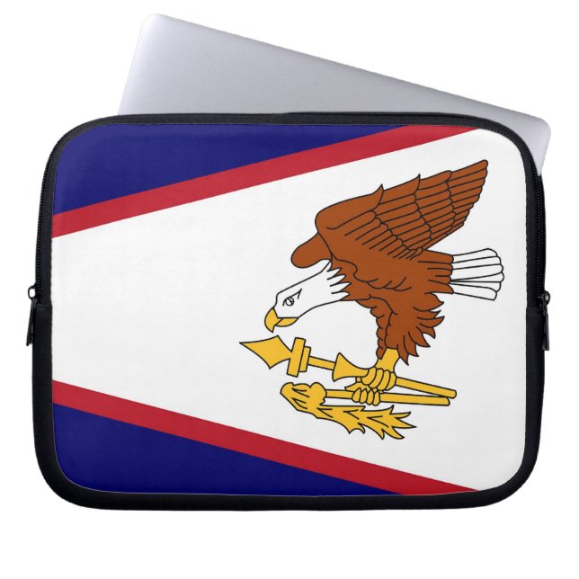 Capa Para Notebook Bolsa de laptop de Sinalizador Samoa Americana (Frente)
