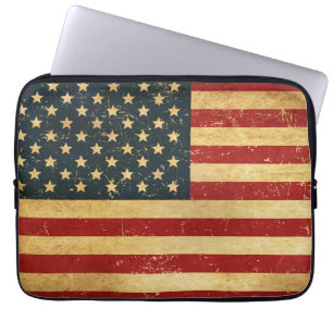 Capa Para Notebook BOLSA DE LAPTOP de Sinalizador Vintage Grunge EUA
