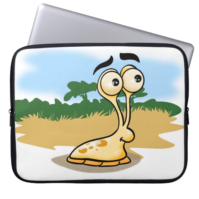Capa Para Notebook Bolsa de laptop de Slug de Cartoon Bonito (Frente)