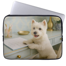 Capa Para Notebook Bolsa de laptop de Terrier na Highland Ocidental
