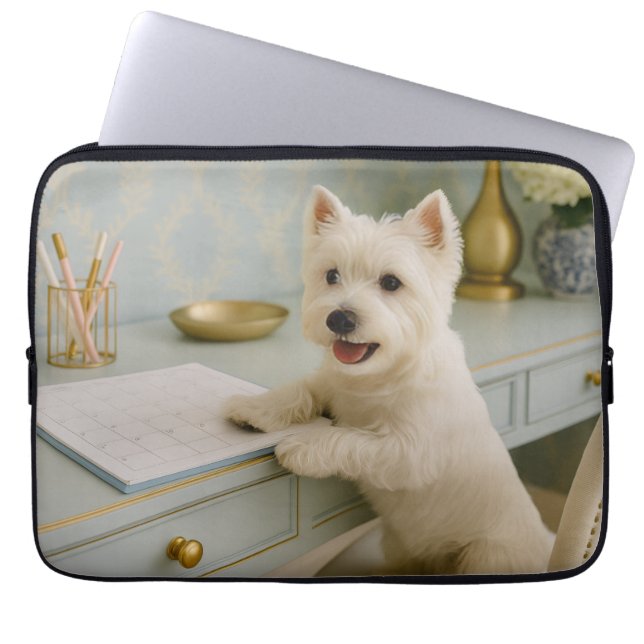 Capa Para Notebook Bolsa de laptop de Terrier na Highland Ocidental (Frente)