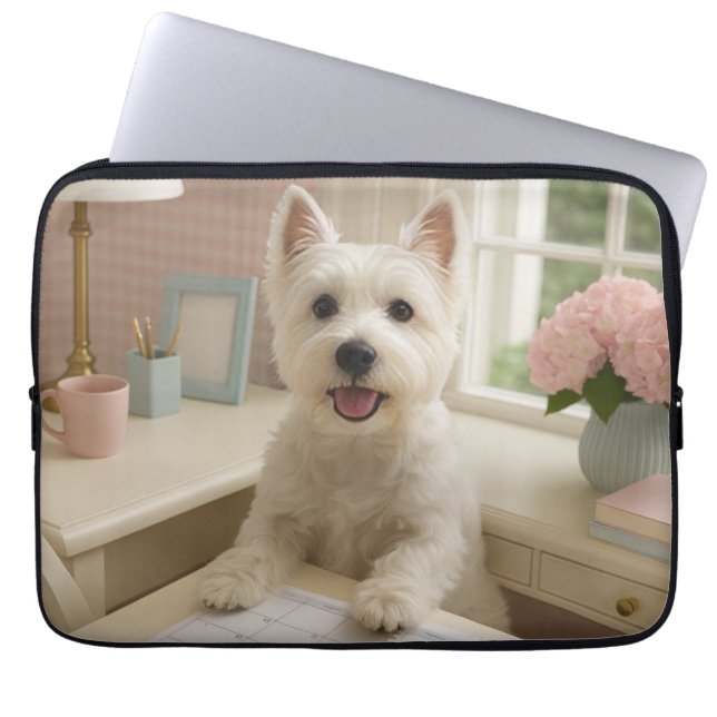 Capa Para Notebook Bolsa de laptop de Terrier na Highland Ocidental (Frente)