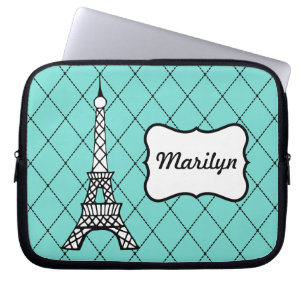 Capa Para Notebook Bolsa de laptop de torre Eiffel personalizada