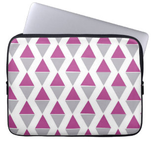 Capa Para Notebook Bolsa de laptop de triângulo geométrico rosa e Cin