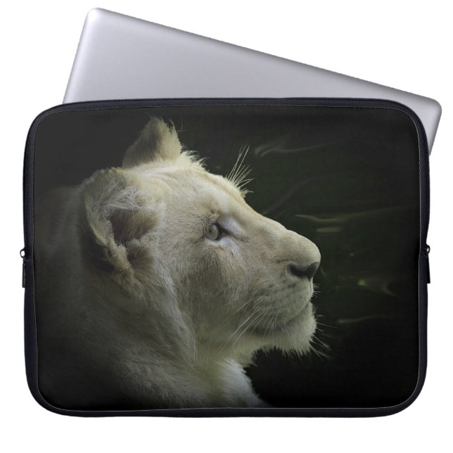 Capa Para Notebook Bolsa de laptop de Vida Selvagem de Gato Branco Af (Frente)