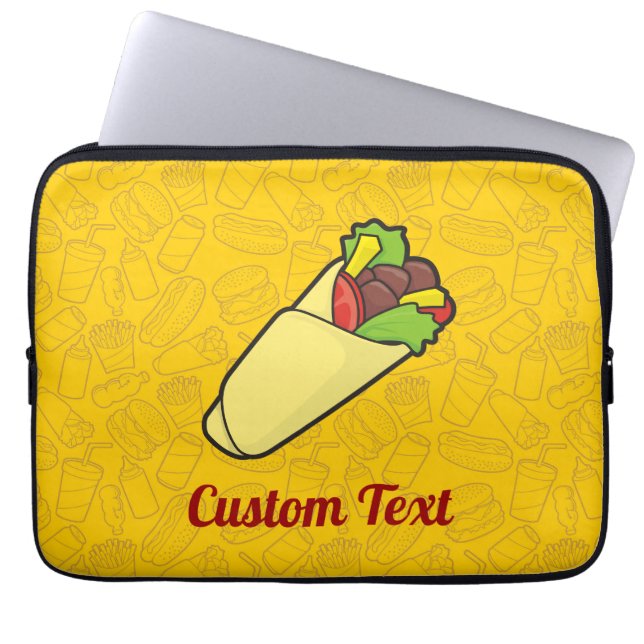 Capa Para Notebook Bolsa de laptop de Wrap Tortilla Sandwich (Frente)