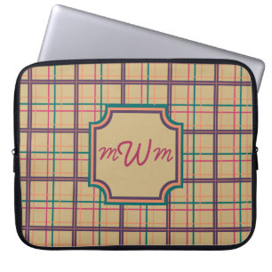 Capa Para Notebook Bolsa de laptop de Xadrez de Verão