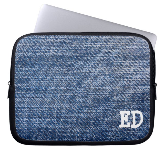 CAPA PARA NOTEBOOK BOLSA DE LAPTOP DENIM (Frente)
