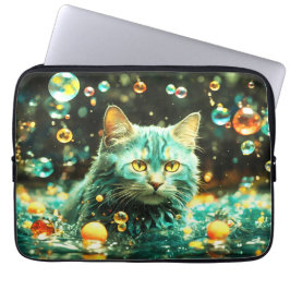 Capa Para Notebook Bolsa de laptop - Design de gato Na moda